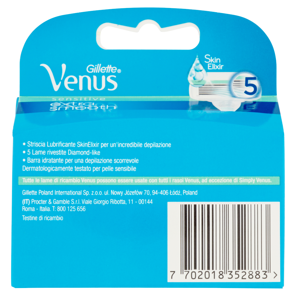Gillette Venus Extra Smooth Sensitive Replacement Razor Cartridges, 4 pcs - Image 4