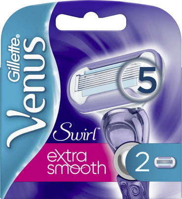Gillette Venus Extra Smooth Swirl Replacement Razor Cartridges, 2 pcs - Image 2