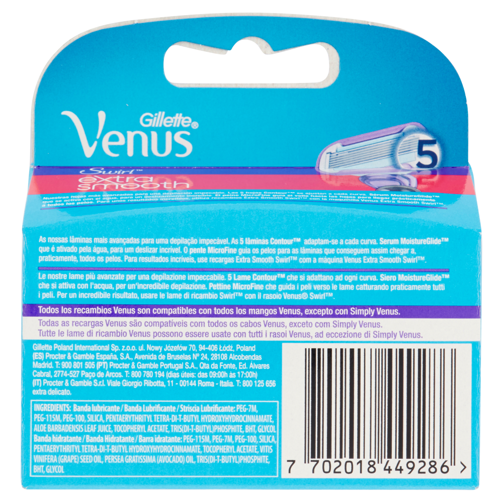 Gillette Venus Extra Smooth Swirl Replacement Razor Cartridges, 2 pcs - Image 4