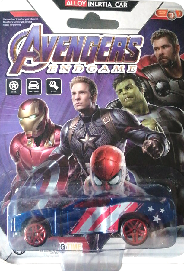 Avengers Endgame M-1 Toy Car on Card