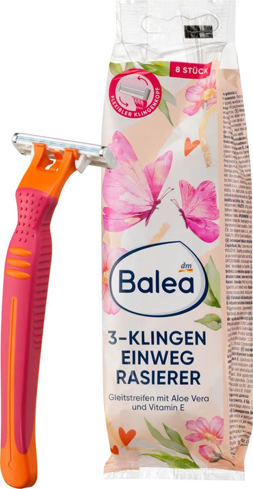 Balea Women's 3-Blade Disposable Razors, 8 pcs - Image 2