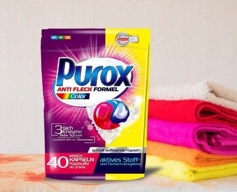 Purox Color Anti-Stain Formula Laundry Detergent Pods, 40 pcs (Price per 1 pc) - Image 3