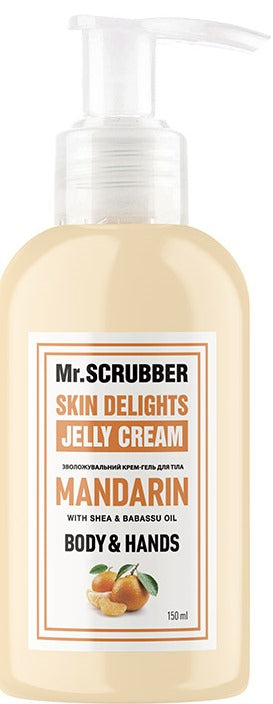 Mr. Scrubber Mandarin Moisturizing Body Cream Gel, 150 mL