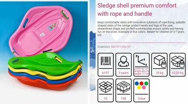 Muszla Marmat Snow Saucer with Rope - Image 2