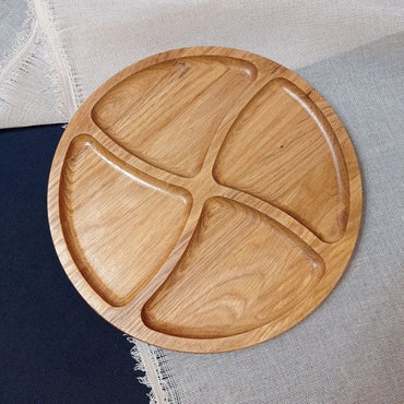 Oak 4-Section Serving Dish, 35 cm - Image 2