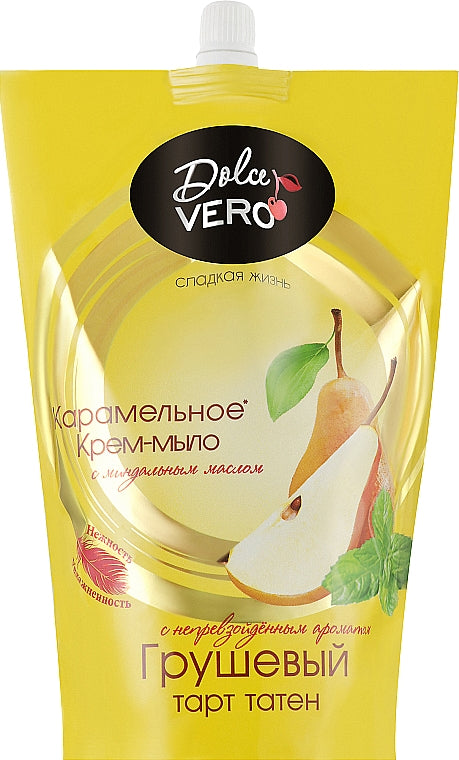 Dolce Vero Pear Tarte Tatin Liquid Cream Soap Refill Pouch, 500 mL