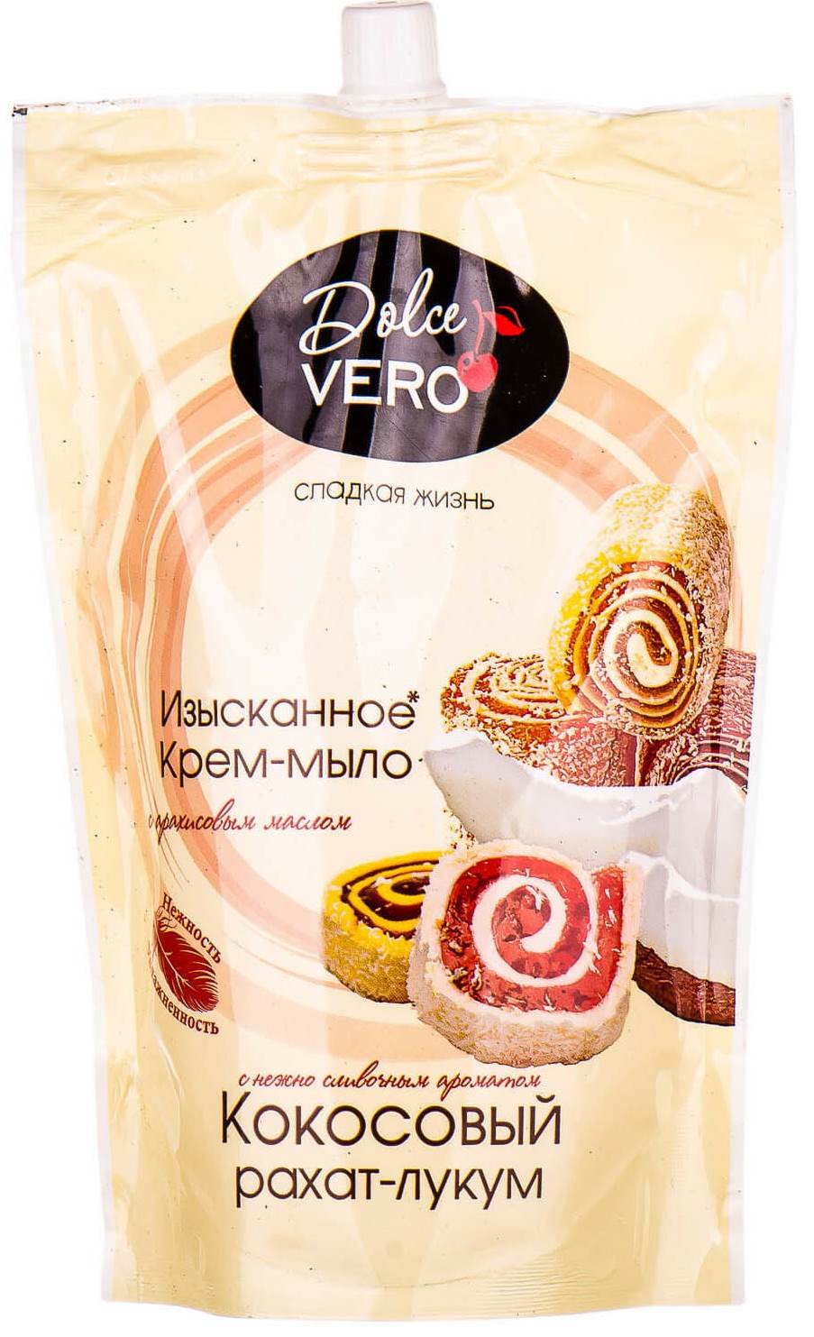 Dolce Vero Coconut Turkish Delight Liquid Cream Soap Refill Pouch, 500 mL