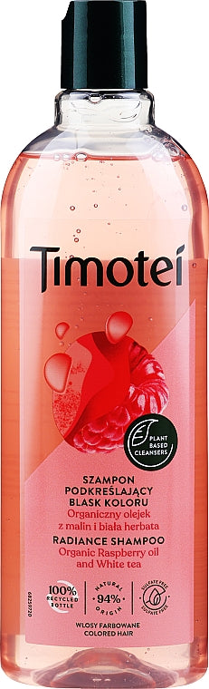 Timotei Raspberry Oil & White Tea Shampoo, 400 mL