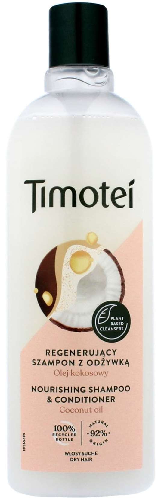 Timotei 2-in-1 Coconut Oil Shampoo, 400 mL