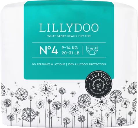 Lillydoo Size 4 Baby Diapers, 9-14 kg, 20 pcs