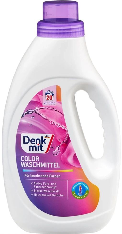 Denkmit Color Laundry Detergent Gel, 20 Loads, 1.1 L