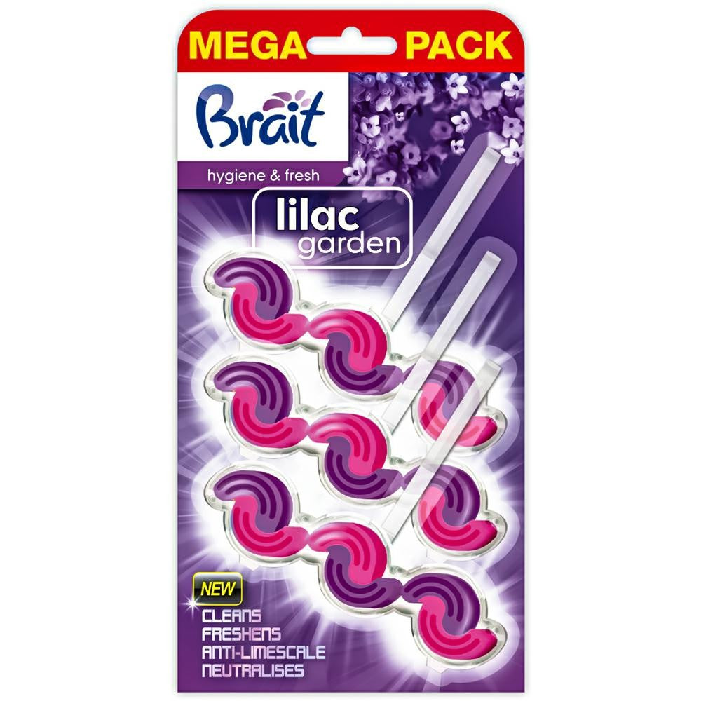 Brait Lilac Toilet Rim Blocks, 3 pcs