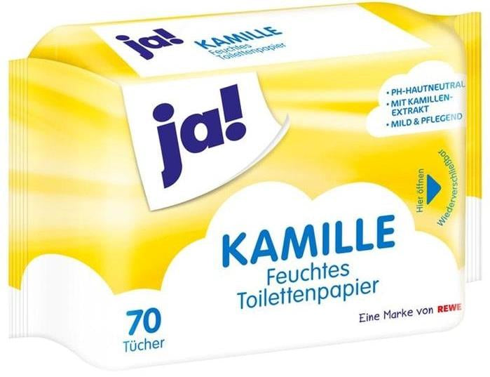 Ja! Chamomile Wet Toilet Paper, 70 pcs