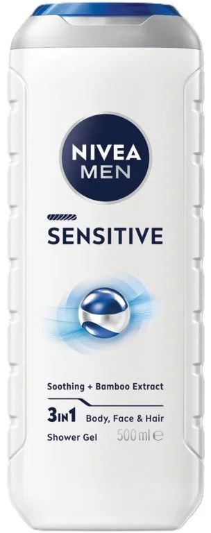 Nivea Sensitive Men's Shower Gel, 500 mL