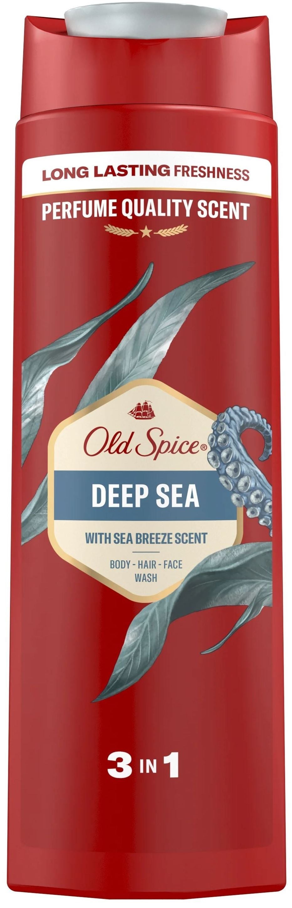 Old Spice Deep Sea 3-in-1 Shower Gel, 400 mL