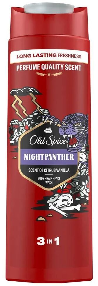Old Spice Nightpanther 3-in-1 Shower Gel, 400 mL