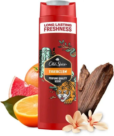 Old Spice Tigerclaw 3-in-1 Shower Gel, 400 mL - Image 2