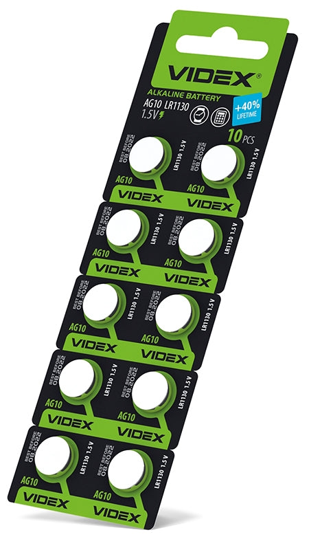 Videx AG10 LR1130 Watch Battery, 1 pc