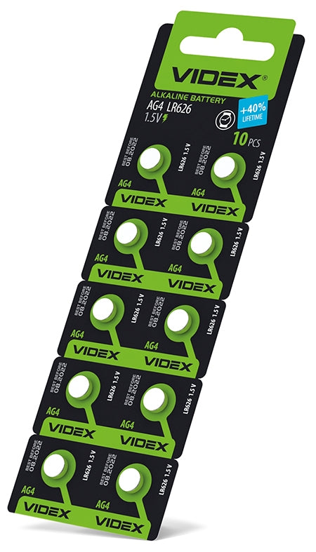 Videx AG4 LR626 Watch Battery, 1 pc