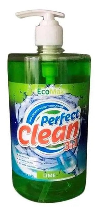 EcoMax Perfect Clean 3-in-1 Lime Dish Soap, 1000 g