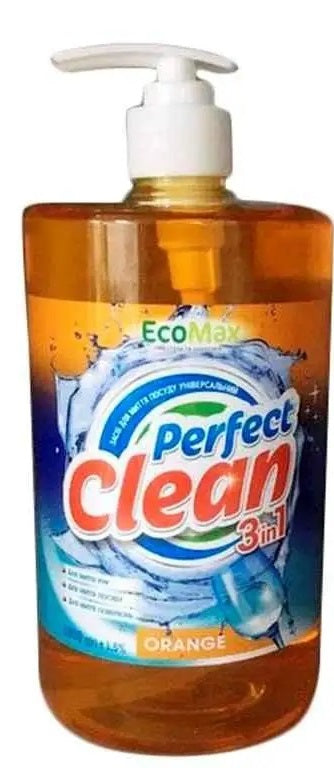 EcoMax Perfect Clean 3-in-1 Orange Dish Soap, 1000 g