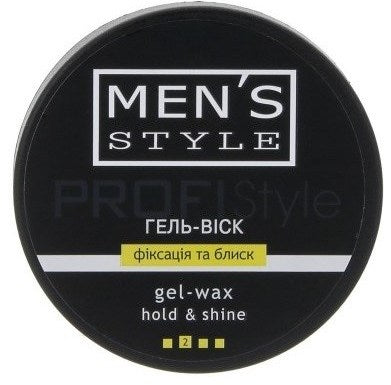 Viki ProfiStyle Men's Hold & Shine Hair Gel Wax, 80 mL