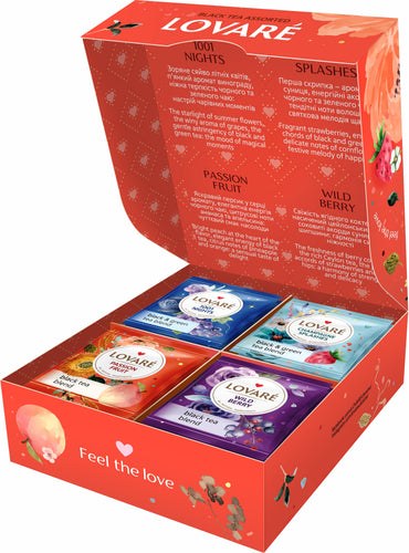 Lovare Black Tea Assortment, 4 Varieties x 8 Bags - Image 2