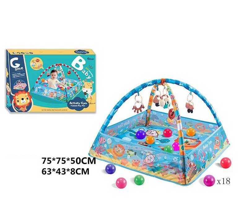 Baby 6919 Play Mat with Mesh Sides & 18 Balls