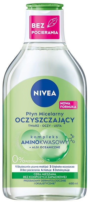 Nivea Micellar Water with Amino Acid Complex for Combination Skin, 400 mL