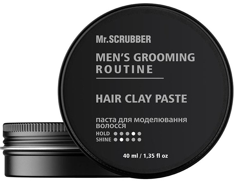 Mr. Scrubber Men's Grooming Routine Hair Modeling Paste, 40 mL