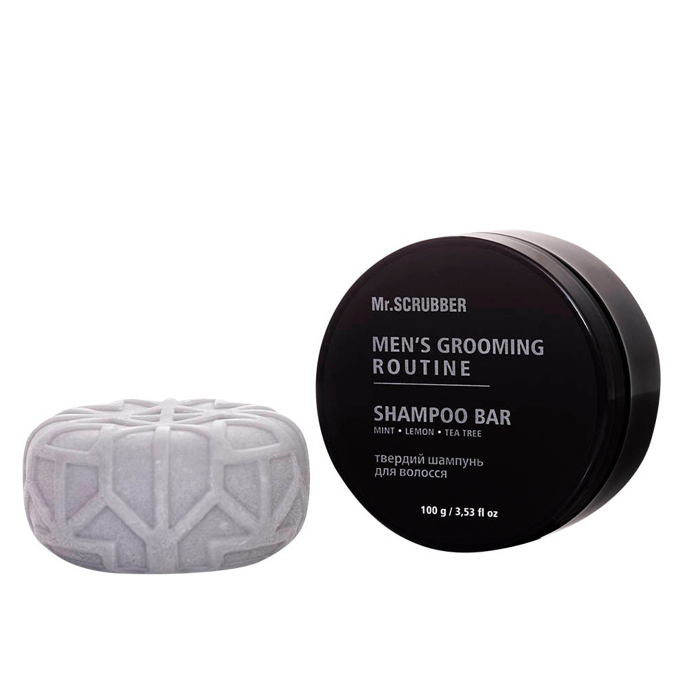Mr. Scrubber Men's Grooming Routine Solid Shampoo, 100 g - Image 3