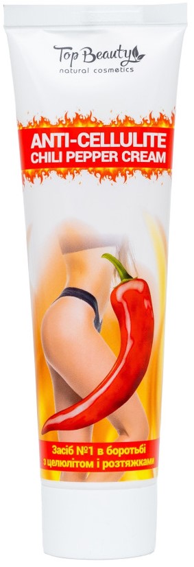 Top Beauty Anti-Cellulite Cream with Chili Pepper, 100 mL