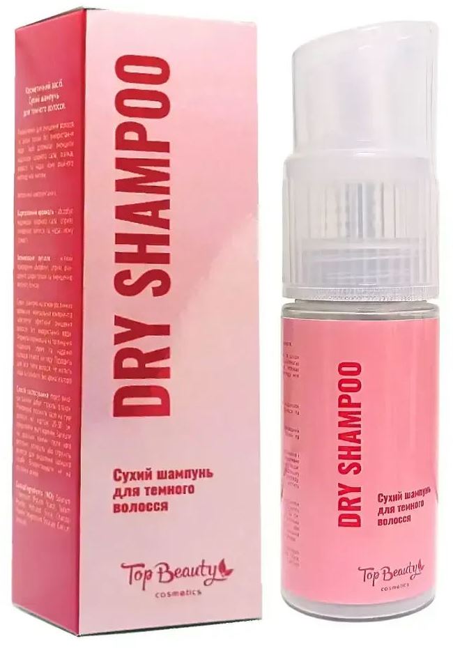 Top Beauty Dry Shampoo for Dark Hair, 60 mL