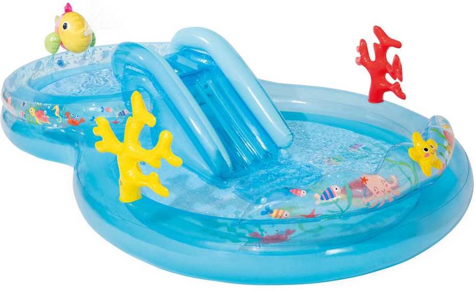 Intex 56143 Under the Sea Slide Play Center Pool, 3.1 x 1.93 m x 71 cm