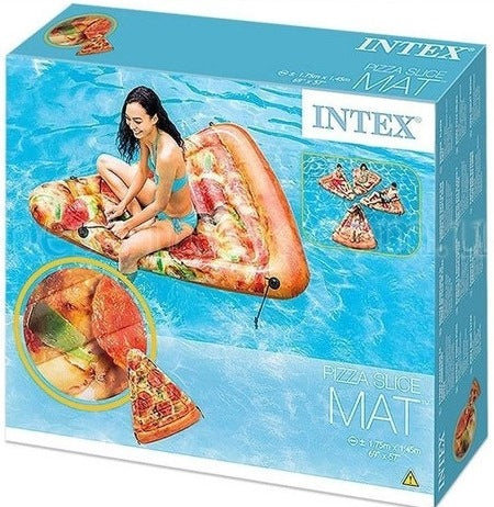 Intex 58752 Pizza Inflatable Air Mattress, 175 x 145 cm
