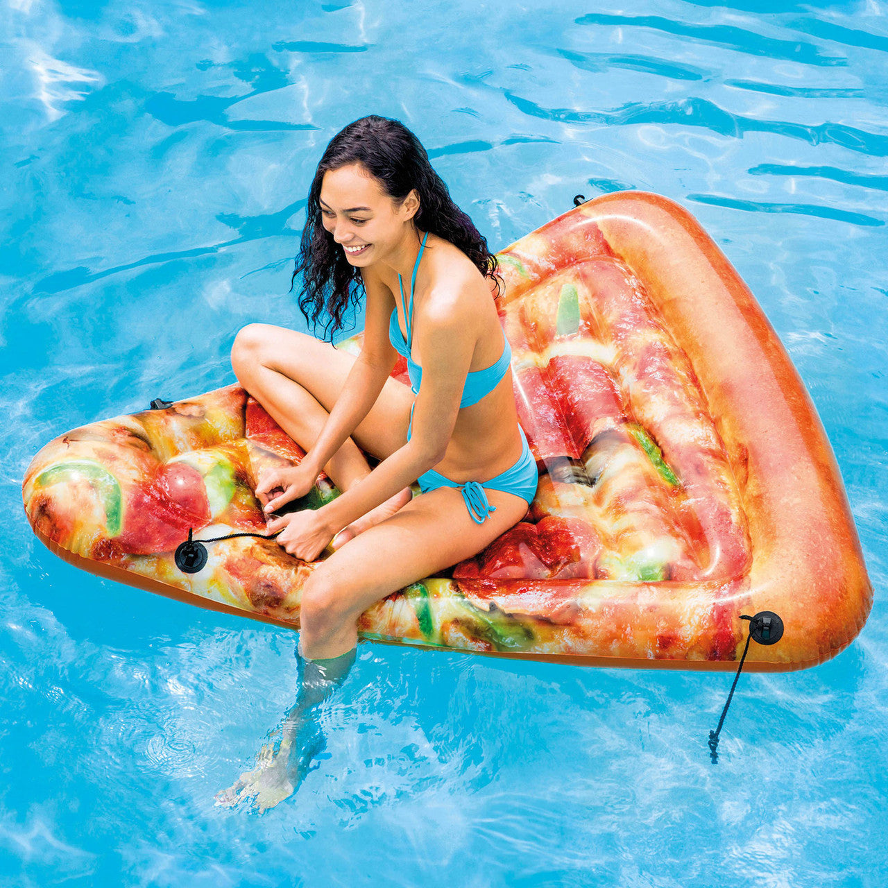 Intex 58752 Pizza Inflatable Air Mattress, 175 x 145 cm - Image 3