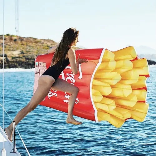 Intex 58775 French Fries Inflatable Air Mattress, 175 x 132 cm - Image 4