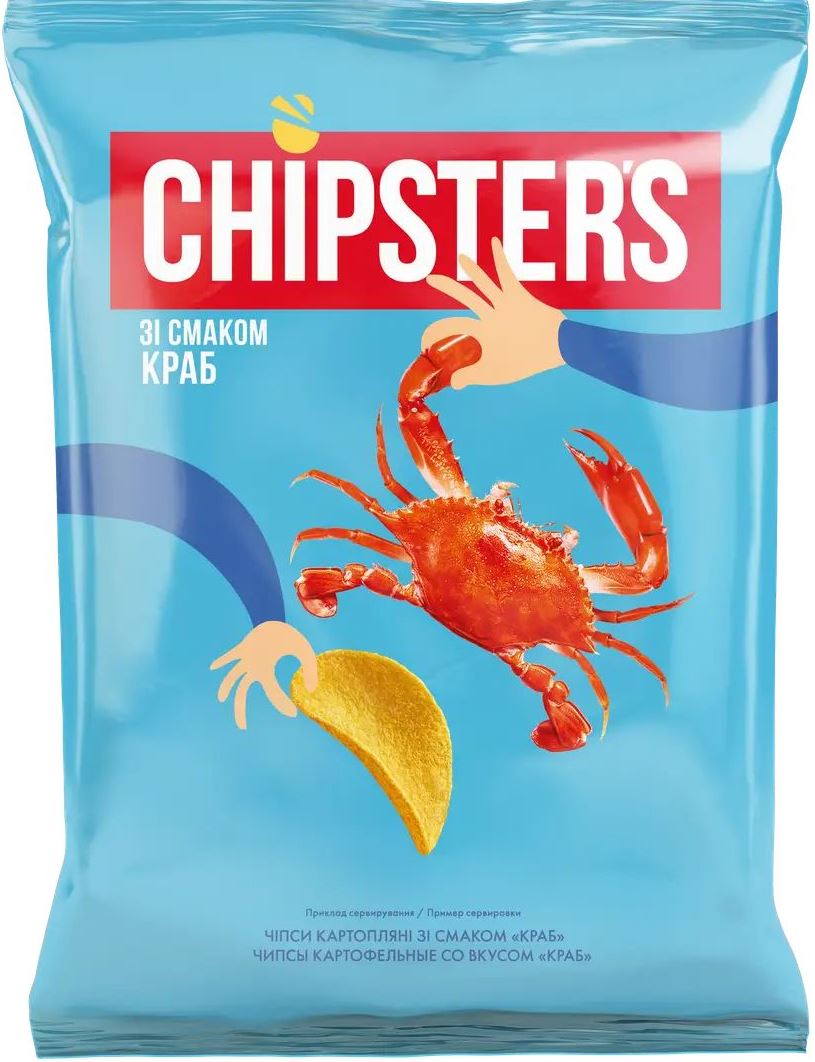 Chipster's Crab Potato Chips, 60 g