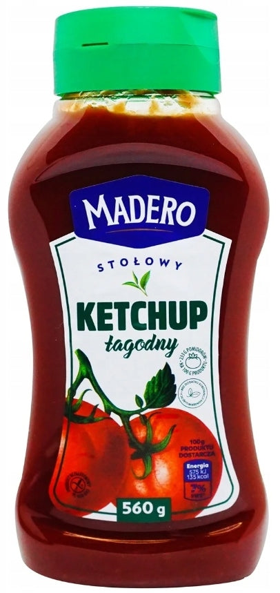 Madero Mild Ketchup, 560 g