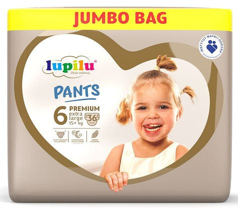 Lupilu Premium 6 Baby Pull-Up Diaper Pants, 36 pcs, 15+ kg