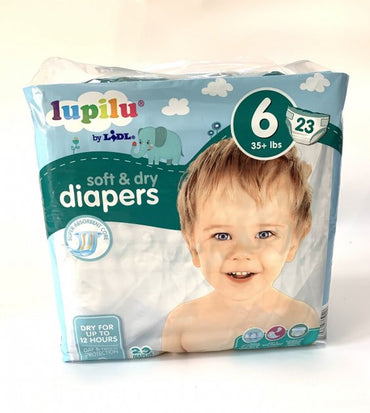 Lupilu Soft & Dry 6 Baby Diapers, 23 pcs, 15+ kg - Image 2