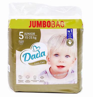 Dada Extra Care Jumbo Bag 5 Baby Diapers, 68 pcs, 15-25 kg - Image 2