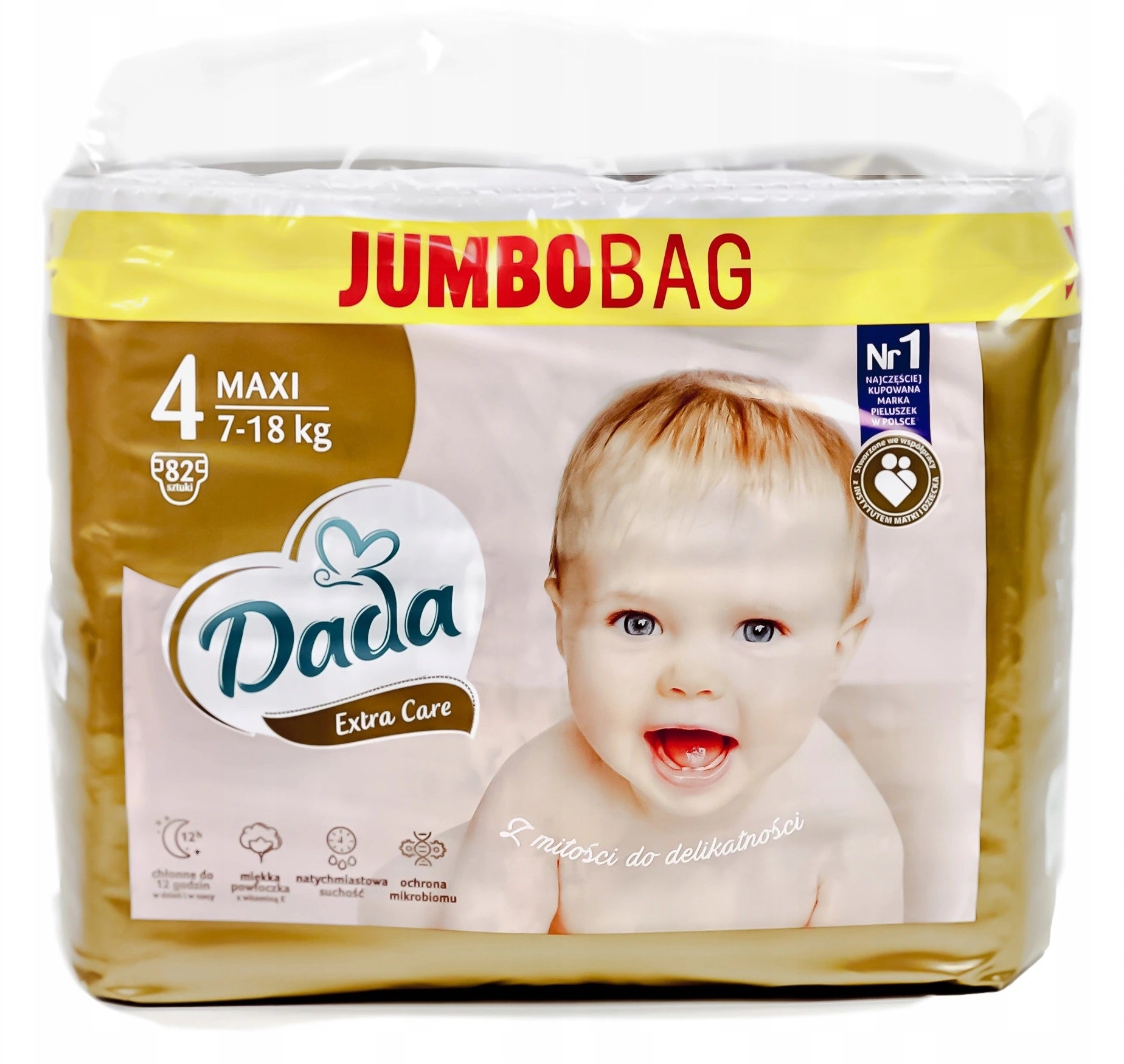 Dada Extra Care Jumbo Bag 4 Baby Diapers, 82 pcs, 7-16 kg - Image 2