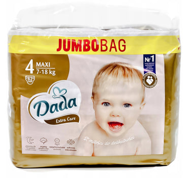 Dada Extra Care Jumbo Bag 4 Baby Diapers, 82 pcs, 7-16 kg - Image 2