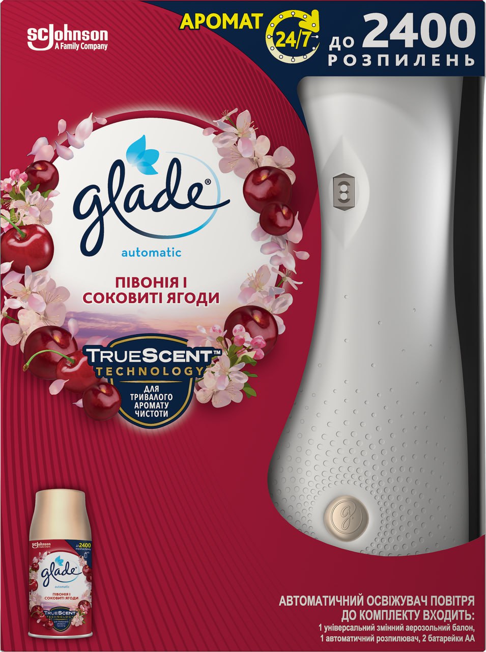 Glade Peony & Juicy Berries Automatic Air Freshener