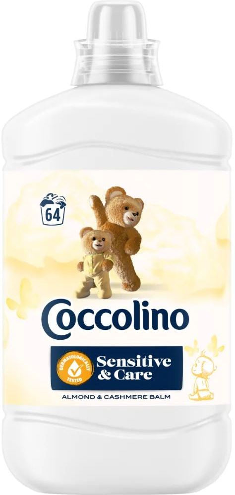 Coccolino Sensitive & Care Almond & Cashmere Balm Fabric Softener, 1600 mL