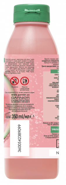 Garnier Fructis Watermelon Superfood Volumizing Shampoo, 350 mL - Image 3