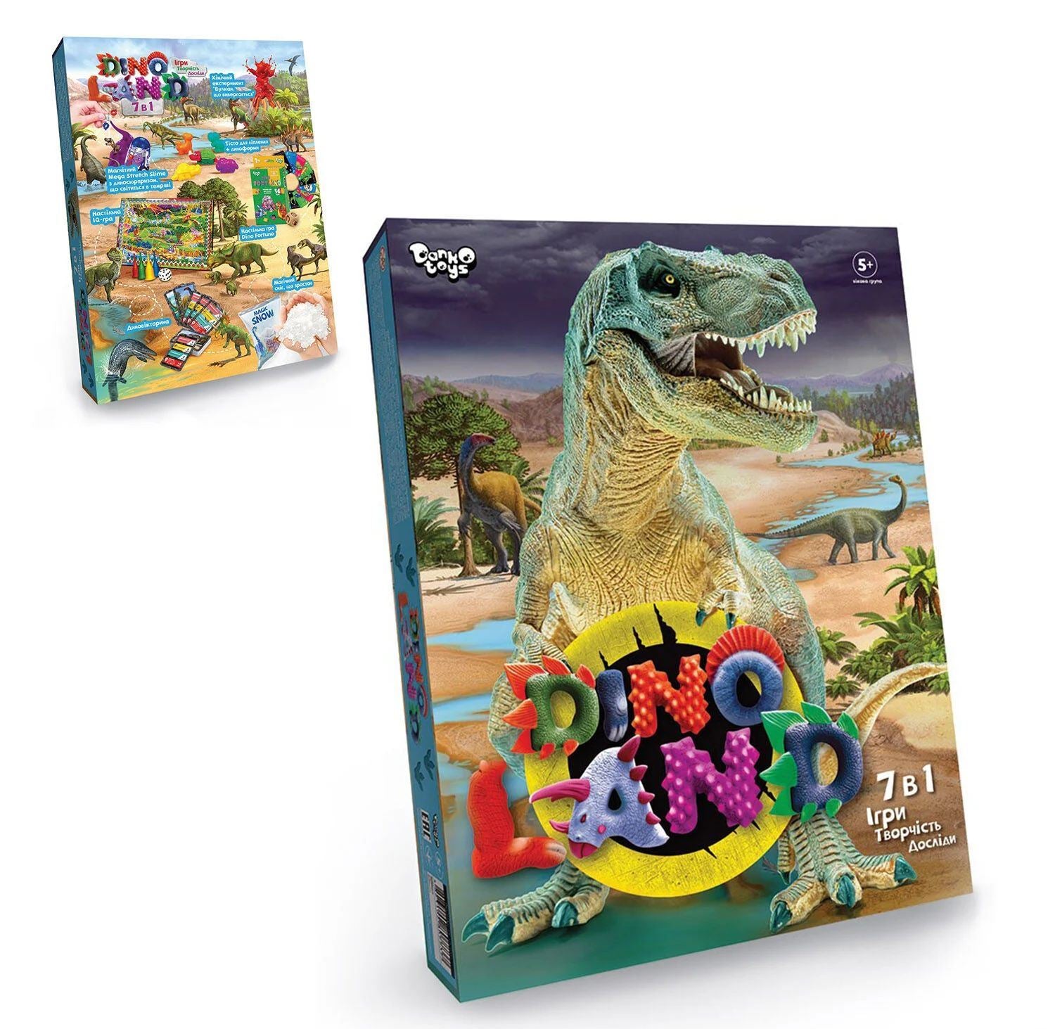 Danko Toys Dino Land DL-01-01U 7-in-1 Board Game