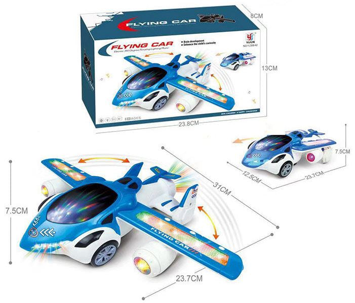 YJ 388-42 Toy Plane with Sound, Light, Freewheel & Dancing Motion