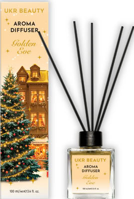 UKR Beauty Golden Eve Home Reed Diffuser, 100 mL